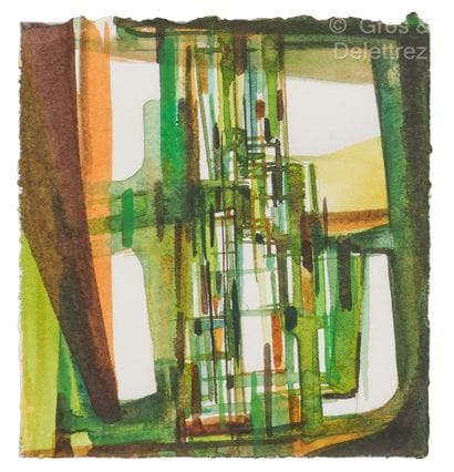 Mary BAIRD-SMITH (1972)
Vert et brun
Aquarelle.
Monogrammée...