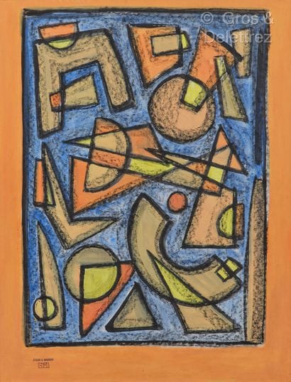 Guido MAGGIORI (1944)
Apricot shapes
Acrylic...
