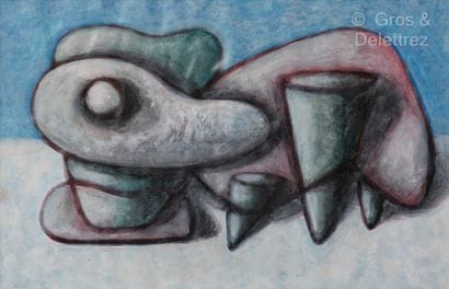 Guido MAGGIORI (1944)
Fossils
Gouache watercolor...