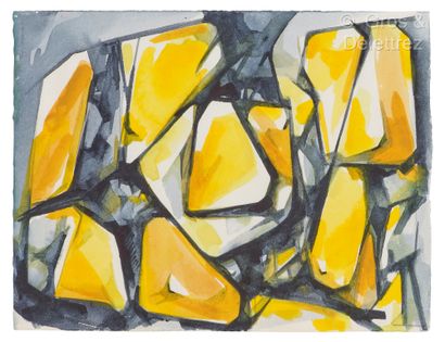 Mary BAIRD-SMITH (1972)
Bismuth and indanthrene
Watercolor.
Monogrammed...