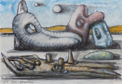 Guido MAGGIORI (1944)
Landscape, 1987
Gouache...