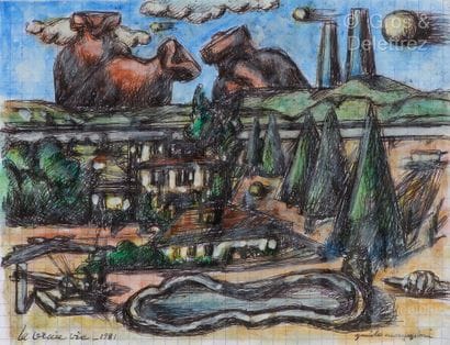 Guido MAGGIORI (1944)
Real life, 1981
Watercolor...