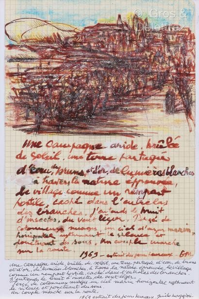 Guido MAGGIORI (1944)
Studio page, 1969
Watercolor...
