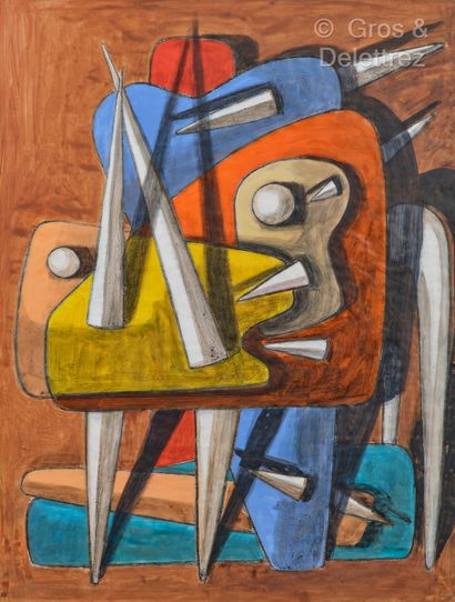 Guido MAGGIORI (1944)
The soldiers
Acrylic...