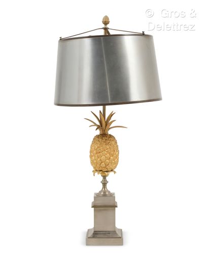 Work 1970
Metal and gilded bronze lamp, the...