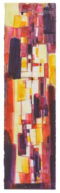 Mary BAIRD-SMITH (1972)
Bismuth and indanthrene
Watercolor.
Monogrammed...