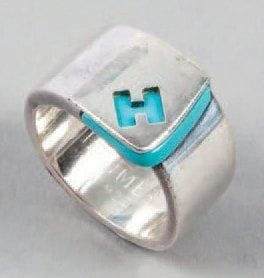 HERMÈS Paris made in France
Bague en argent...