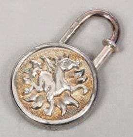 HERMES Paris
Porte-clefs en argent titré...