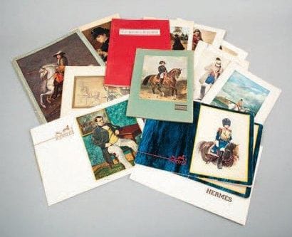 HERMES Paris
Lot de dix-sept catalogues édition...