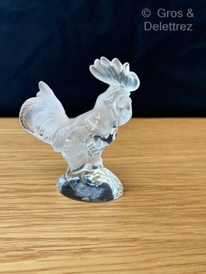 DAUM FRANCE
Coq 
Presse-papier en cristal...