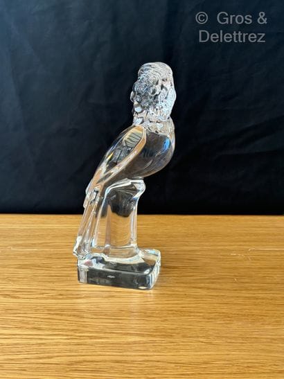 Travail moderne
Perroquet 
Sculpture en verre...