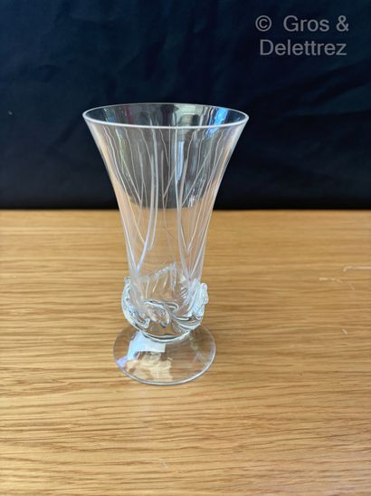 DAUM France
Sorcy
Vase cornet en cristal,...