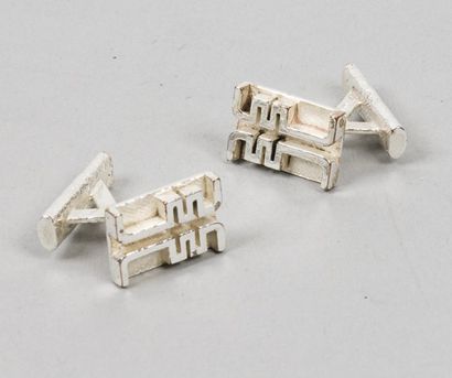 HERMES Paris
*Paire de boutons de manchettes...