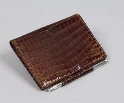 HERMES Paris
*Couverture d'agenda en crocodile...