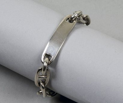 HERMES Paris
*Gourmette pour Homme en argent,...
