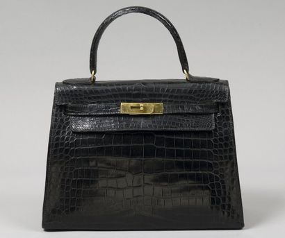 HERMES Paris
*Sac «Kelly», 29 cm., en cuir...