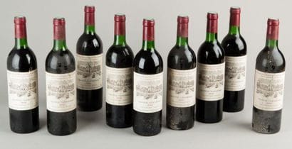 9 Bouteilles BANDOL Vannières 1982 (TLB)