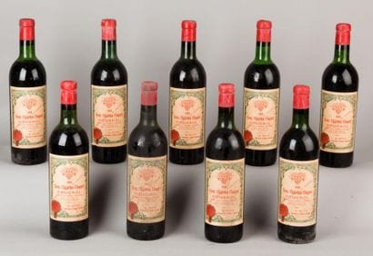 9 Bouteilles CH. CLOQUET, Pomerol 1969 (4...