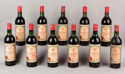 11 Bouteilles CH. CLOQUET, Pomerol 1969 (6...