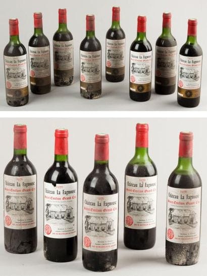12 Bouteilles CH. LA FAGNOUSE, St-Emilion...