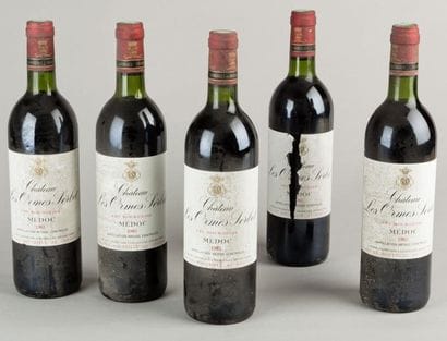 5 Bouteilles CH. LES ORMES SORBET, Haut-Médoc...