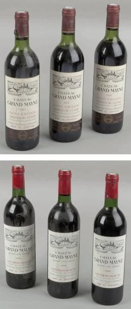 6 Bouteilles CH. GRAND MAYNE, St-Emilion...
