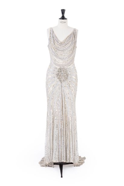 Elie SAAB - Robe longue sans manche en soie...