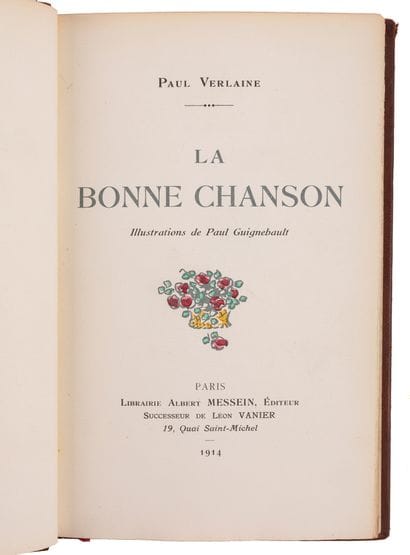 VERLAINE.

[Set of 3 illustrated titles].

LOT...