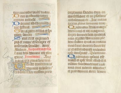 BOOK OF HOURS.

[ROME USUAGE, with a calendar;...