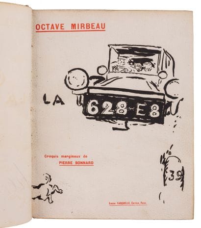 MIRBEAU, Octave. BONNARD.

La 628-E8.

Paris,...