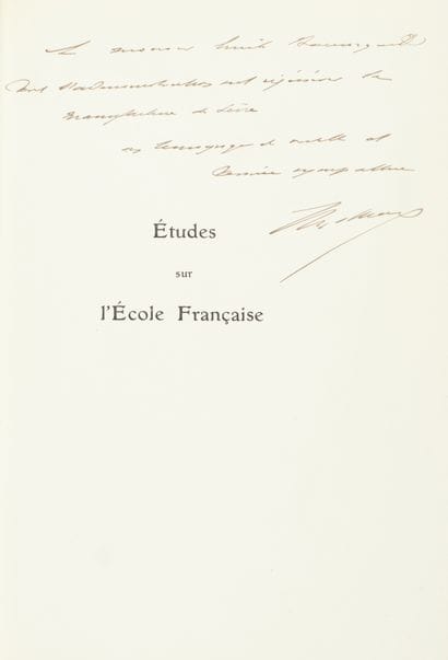 MARX, Roger.

Studies on the French School.

Paris,...