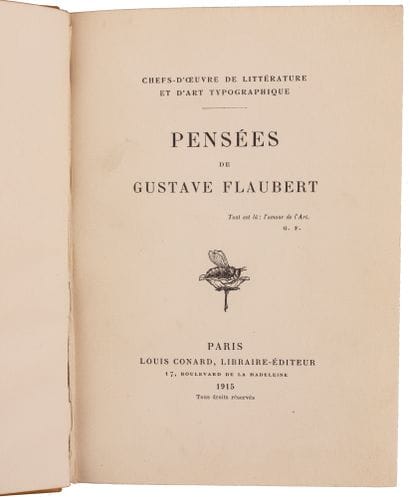 FLAUBERT, Gustave. [UCAD BINDINGS]

Three...