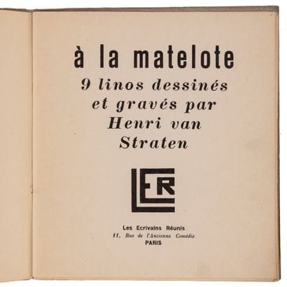 VAN STRATEN, Henri.

A la matelote.

Paris,...