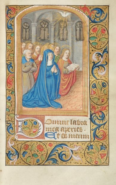 BOOK OF HOURS.

[ROME USUAGE, with a calendar;...
