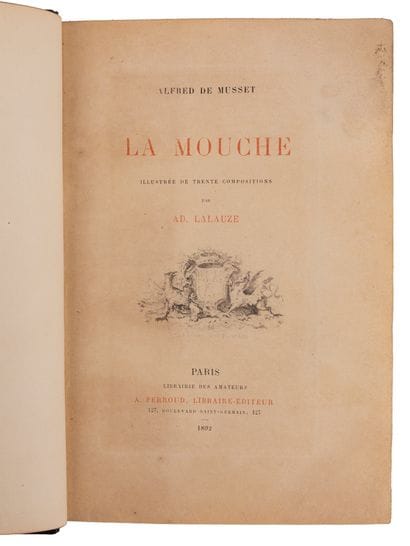MUSSET, Alfred de. LALAUZE, Adophe.

La Mouche.

Paris,...
