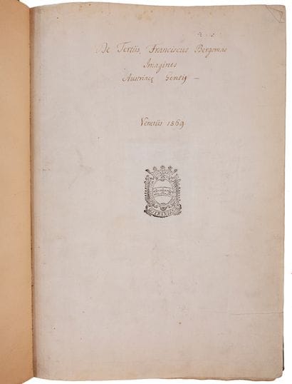 TERZIO, Francesco (of Bergamo). Ab AVIDUS...