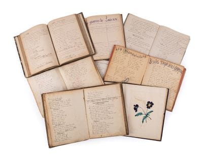 [SCHOOL AND SONG MANUSCRIPTS].

LOT of 8...