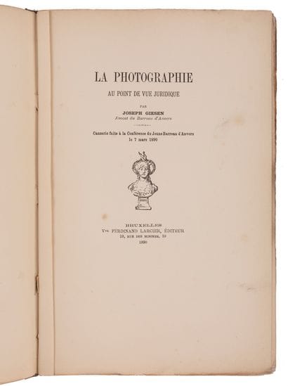 GIESEN, Joseph.

Photography from a Legal...