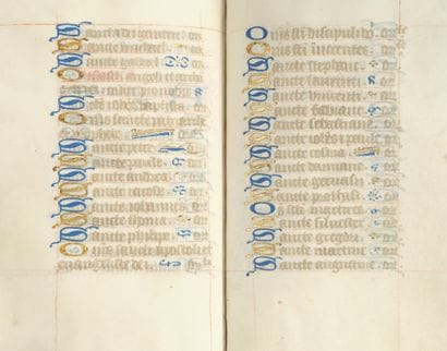 BOOK OF HOURS.

[ROME USUAGE, with a calendar;...