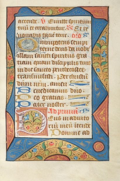 BOOK OF HOURS.

[ROME USUAGE, with a calendar;...