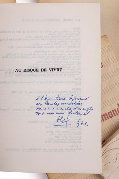 [SIGNED COPIES TO Pierre SEJOURNE].

MODERN...