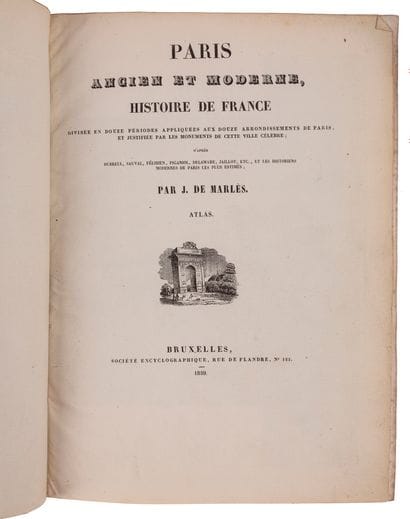 MARLES, Jean de.

Paris: Past and Present,...