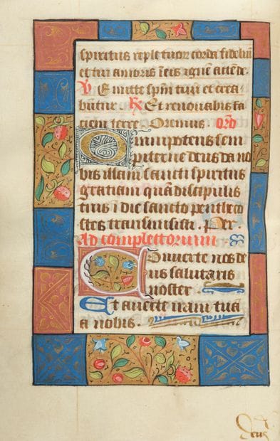 BOOK OF HOURS.

[ROME USUAGE, with a calendar;...