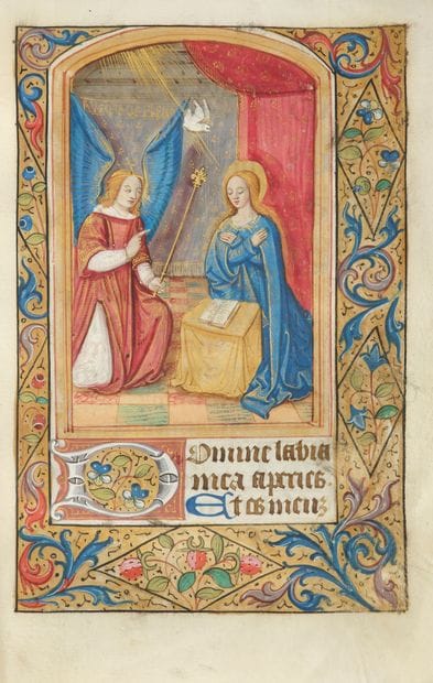 BOOK OF HOURS.

[ROME USUAGE, with a calendar;...