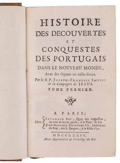 LAFITAU, Joseph François.

History of the...
