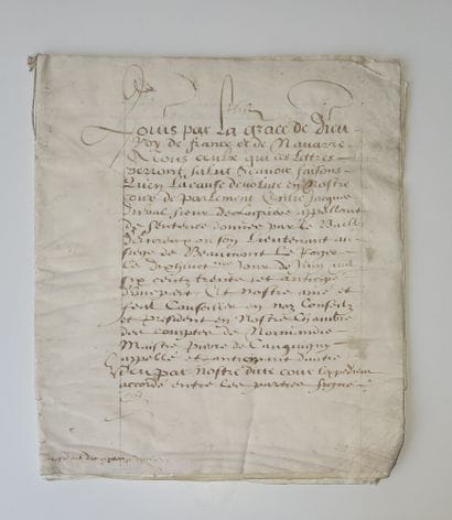 [17th-CENTURY MANUSCRIPT]

(ca. 1630).
Large...