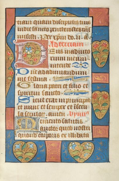 BOOK OF HOURS.

[ROME USUAGE, with a calendar;...