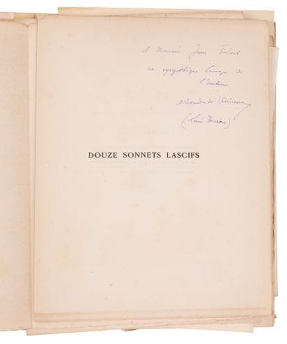 [WEGENER]. VERINEAU, Alexandre de [PERCEAU,...