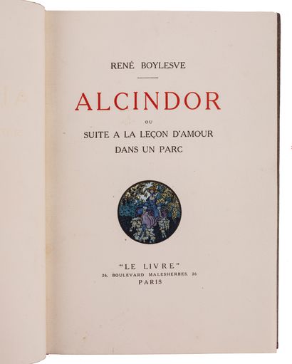 [ROSE ADLER]. BOYLESVE, René.

Alcindor,...