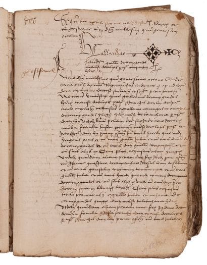 [16th-century MANUSCRIPT]. [HOSPITALLERS...